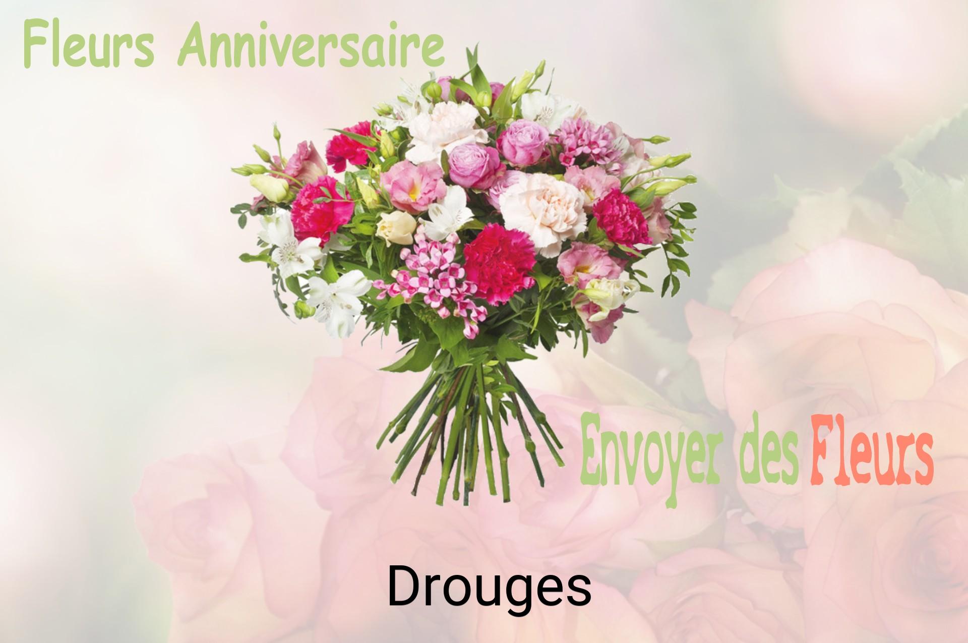 Bouquet de fleurs d’anniversaire livré à Drouges
